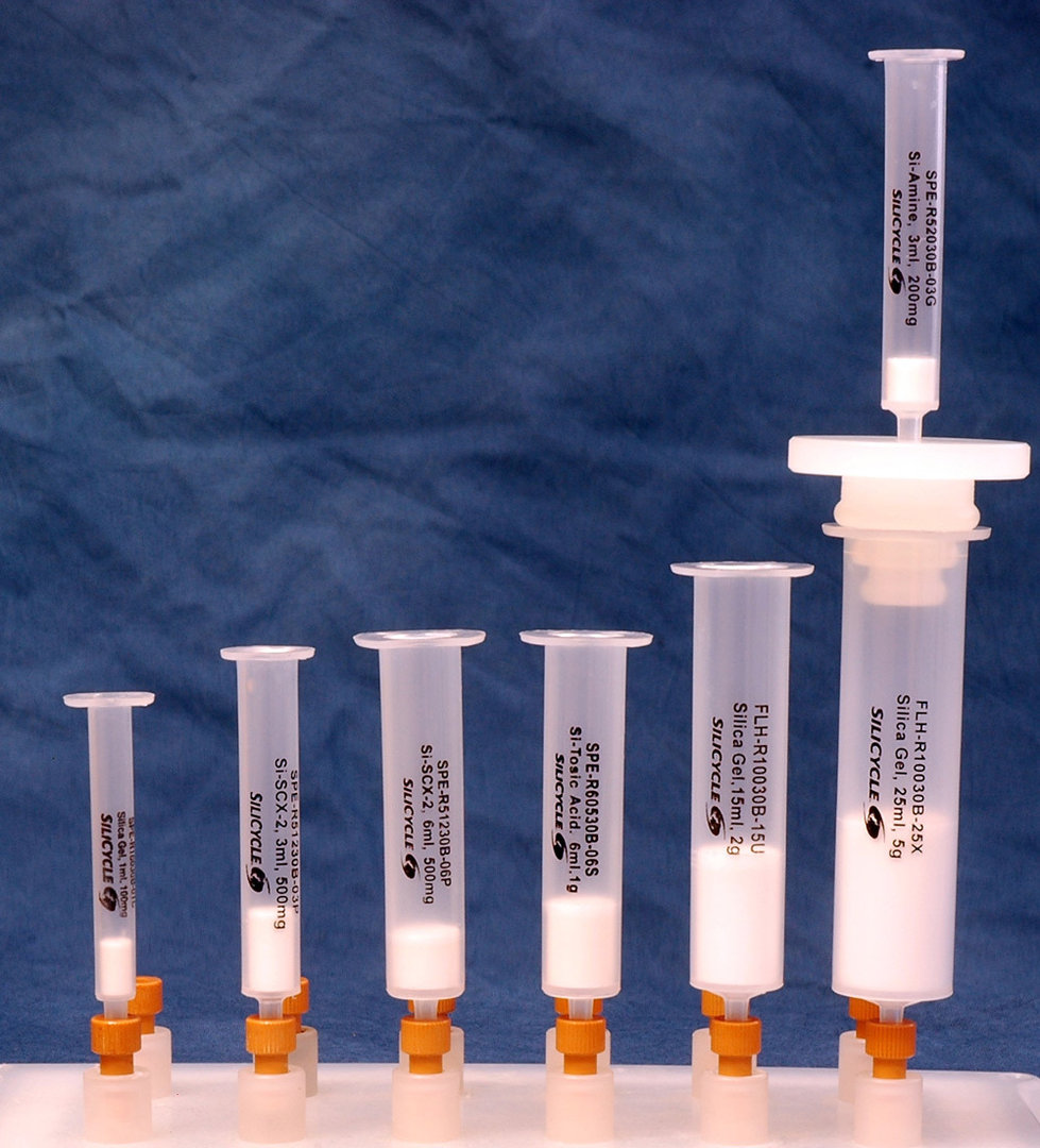 SiliaPrep SPE Cartridges, Silica-BasedSilica, 500 mg, 6 mL, 40 - 63 µm, 60 Å, Restbestand